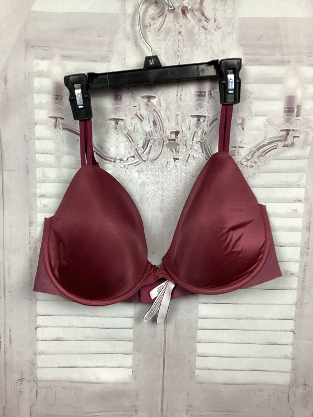 Victoria's Secret Bra Lined Demi Wine Red 38DDD